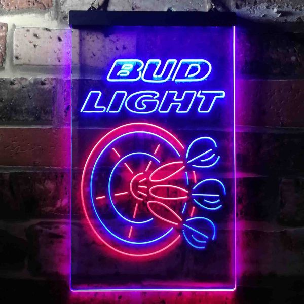 Bud Light Dart Dual LED Neon Light Sign